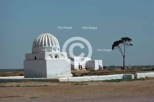 Shrine and house in Kairouan.