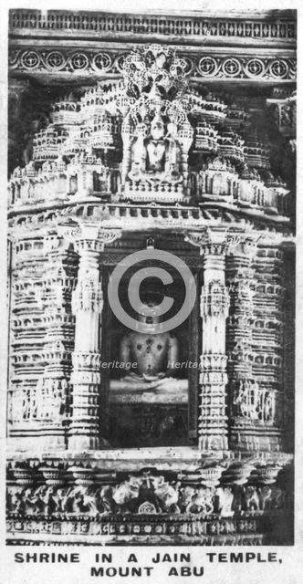 Shrine in a Jain temple, Mount Abu, Rajasthan, India, c1925. Artist: Unknown