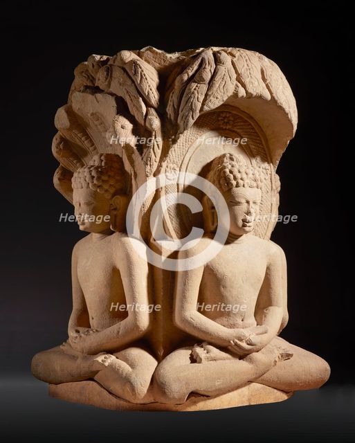 Shrine with Four Jinas (Rishabhanatha [Adinatha]), Parshvanatha, Neminatha, and Mahavira), c.600. Creator: Unknown.