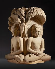Shrine with Four Jinas (Rishabhanatha [Adinatha]), Parshvanatha, Neminatha, and Mahavira), c.600. Creator: Unknown