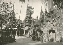 Shrines at the Shwe Dagon Pagoda, Rangoon 1900. Creator: Unknown