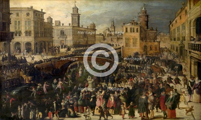 Shrove Tuesday on the Ice, First third of 17th cen. Creator: Louis de Caullery.