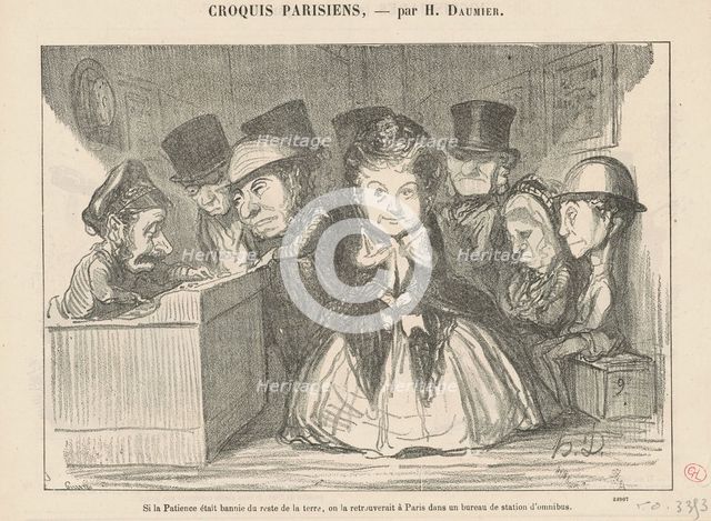 Si la patience était bannie du reste ..., 19th century. Creator: Honore Daumier.