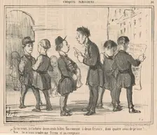 Si tu veux, je t'achète deux cents billes ..., 19th century. Creator: Honore Daumier