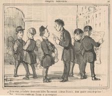 Si tu veux, je t'achète deux cents billes ..., 19th century. Creator: Honore Daumier