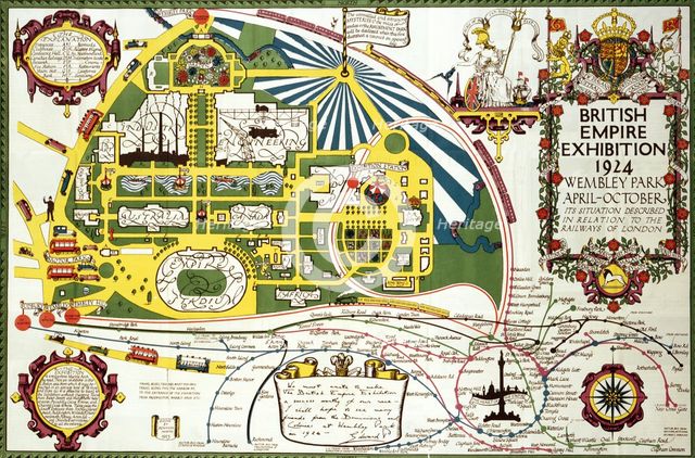Site Map for the British Empire Exhibition, 1924. Creator: Unknown.