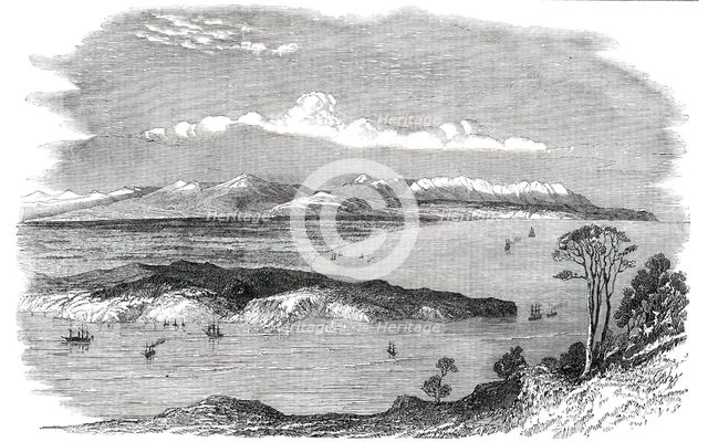 Site of the Canterbury Settlement, New Zealand, 1850. Creator: Unknown.