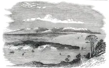 Site of the Canterbury Settlement, New Zealand, 1850. Creator: Unknown