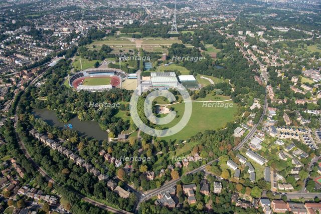 Site of the Crystal Palace and the National Sports Centre, Penge, London, 2021. Creator: Damian Grady.