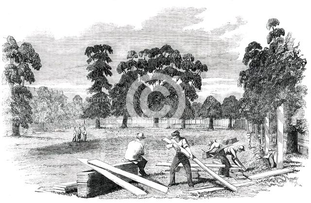 Site of the Building of the Great Exhibition of 1851, 1850. Creator: Unknown.