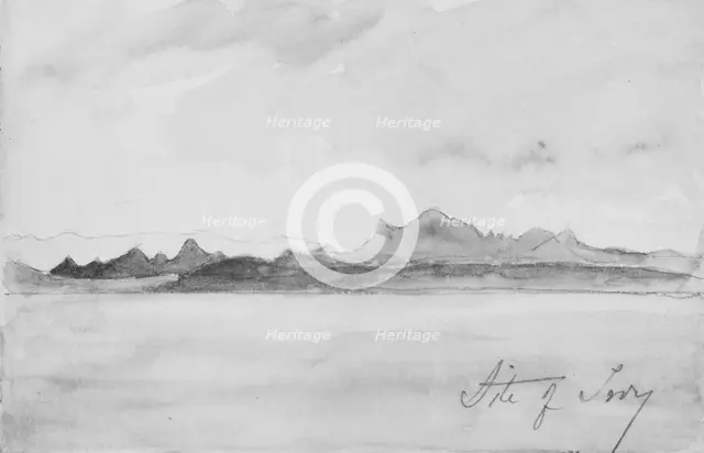 Site of Troy (from Sketchbook), 1904. Creator: Mary Newbold Sargent.