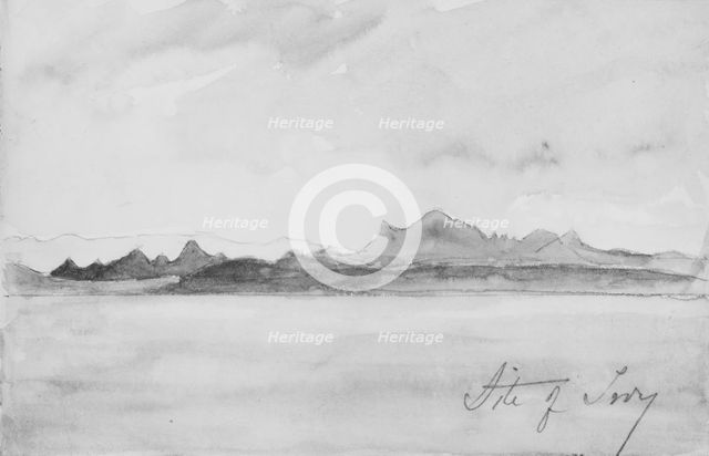 Site of Troy (from Sketchbook), 1904. Creator: Mary Newbold Sargent.