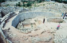 Site of Mycenean fortifications, Greece, c1600-1100 BC