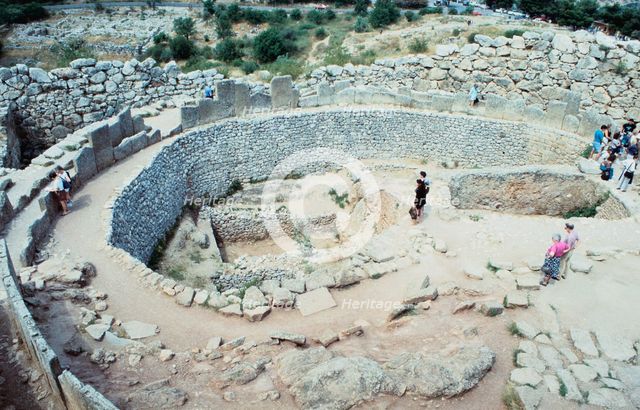 Site of Mycenean fortifications, Greece, c1600-1100 BC. Artist: Unknown