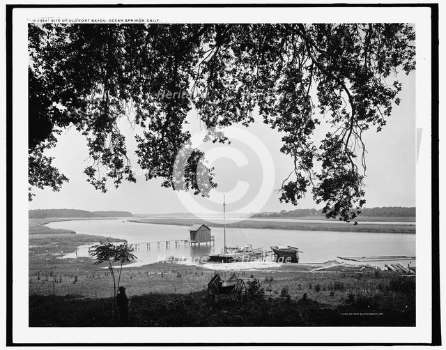 Site of Old Fort Bayou, Ocean Springs, Miss., c1901. Creator: Unknown.
