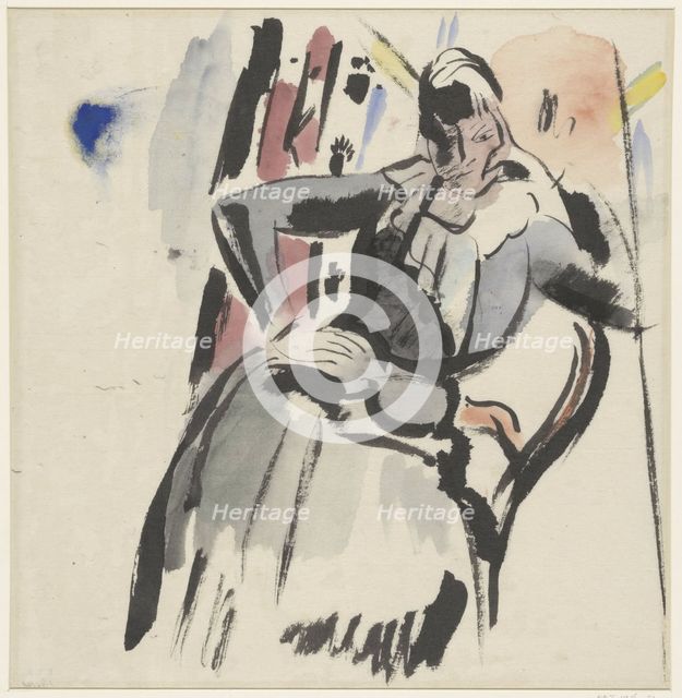 Sitting woman, 1915. Creator: Rik Wouters.