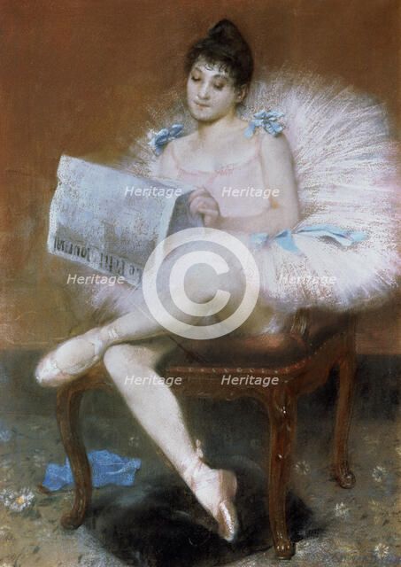 'Sitting Ballet Dancer', 1890.  Artist: Pierre Carrier-Belleuse