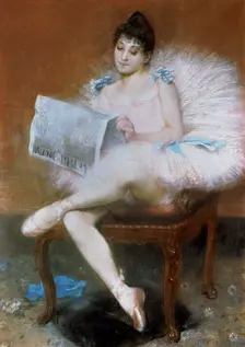 Sitting Ballet Dancer 1890. Artist: Pierre Carrier-Belleuse
