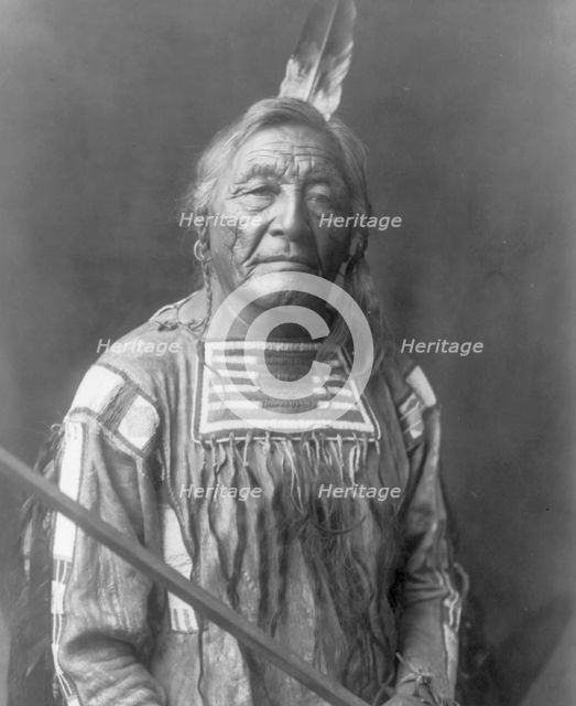 Sitting Elk-Apsaroke, c1908. Creator: Edward Sheriff Curtis.