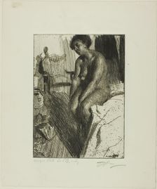 Sitting Negress, 1901. Creator: Anders Leonard Zorn