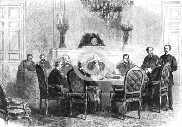 Sitting of the Conference at Paris on the Turkish and Greek Question, 1869. Creator: Unknown.