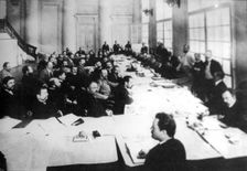Sitting of the agricultural commission of the First Duma, St Petersburg, Russia, 1906. Artist: Anon