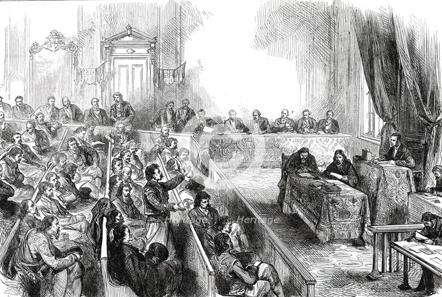 Sitting of the Skouptschina, or Parliament of Servia, 1876. Creator: Unknown.