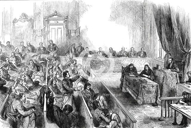 Sitting of the Skouptschina, or Parliament of Servia, 1876. Creator: Unknown.