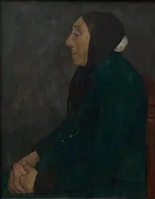 Sitting old Peasant woman, 1903. Creator: Paula Modersohn-Becker