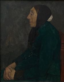 Sitting old Peasant woman, 1903. Creator: Paula Modersohn-Becker
