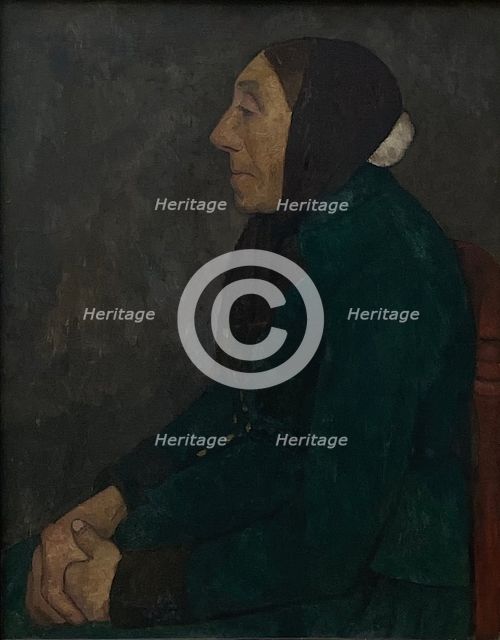 Sitting old Peasant woman, 1903. Creator: Paula Modersohn-Becker.