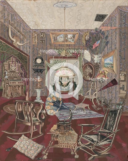Sitting Room, 1935/1942. Creator: Perkins Harnly.