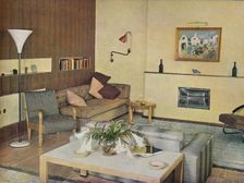 Sitting room designed by Sege Chermayeff c1941. Artist: Serge Chermayeff