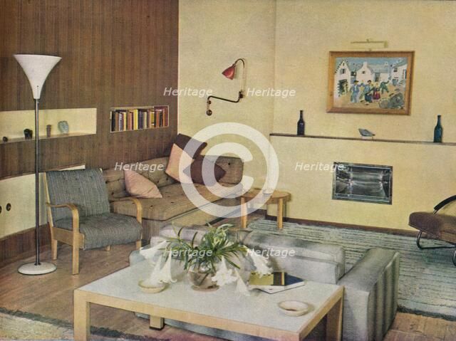 'Sitting room designed by Sege Chermayeff', c1941. Artist: Serge Chermayeff.