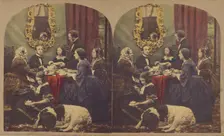 Sitting room scene, about 1865. Creator: Alfred Silvester