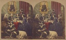 Sitting room scene, about 1865. Creator: Alfred Silvester