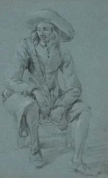 Sitting soldier. Creator: Jan Asselijin