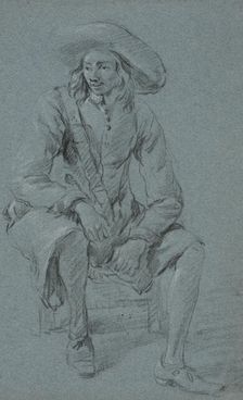 Sitting soldier. Creator: Jan Asselijin