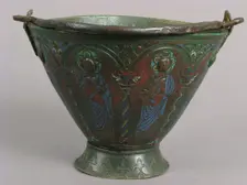 Situla (Bucket for Holy Water) with Saint Peter and Other Saints, Probably Apostles, ca. 1200-1225. Creator: Unknown