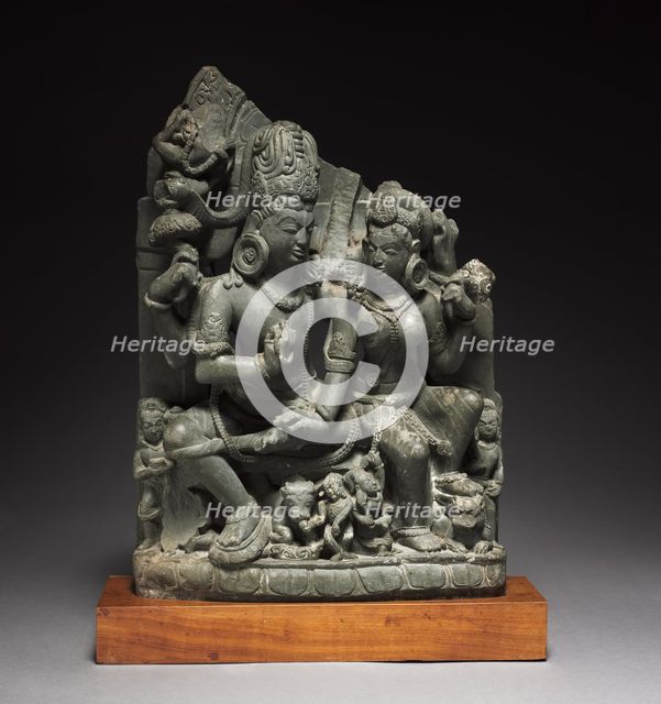 Siva and Parvati (Uma-Mahesvara), 900s. Creator: Unknown.