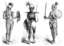 Sivadass, Naga of Niwayi, Jeypore; Naga of Jeypore; Sookadev Shekawatty, Oudeypore, 1876. Creator: Unknown