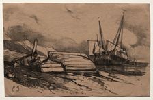 Six Marines, 1833. Creator: Eugène Isabey (French, 1803-1886)