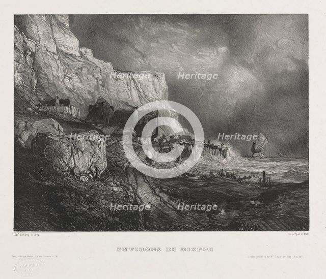 Six Marines, 1833. Creator: Eugène Isabey (French, 1803-1886).