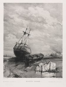 Six Marines: Low Tide , 1833. Creator: Eugène Isabey (French, 1803-1886); Morlot, Paris and McLean