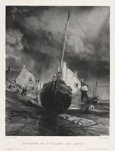 Six Marines: Souvenir de Saint Valéry sur Somme, 1833. Creator: Eugène Isabey (French, 1803-1886)