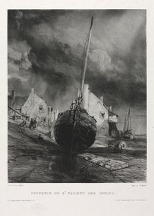 Six Marines: Souvenir Saint Valéry-sur-Somme, 1833. Creator: Eugène Isabey (French, 1803-1886); Morlot, Paris and McLean