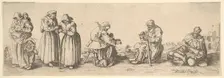 Six Men and Women Beggars, 1630. Creator: Wenceslaus Hollar