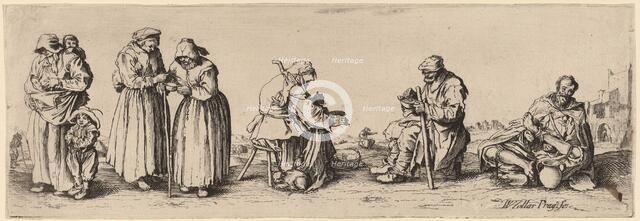Six Men and Women Beggars. Creator: Wenceslaus Hollar.