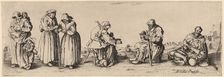Six Men and Women Beggars. Creator: Wenceslaus Hollar
