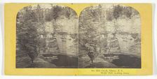 Six Mile Creek, Ithaca, N.Y. Well's Fall, looking down, 1860/65. Creator: J. C. Burritt